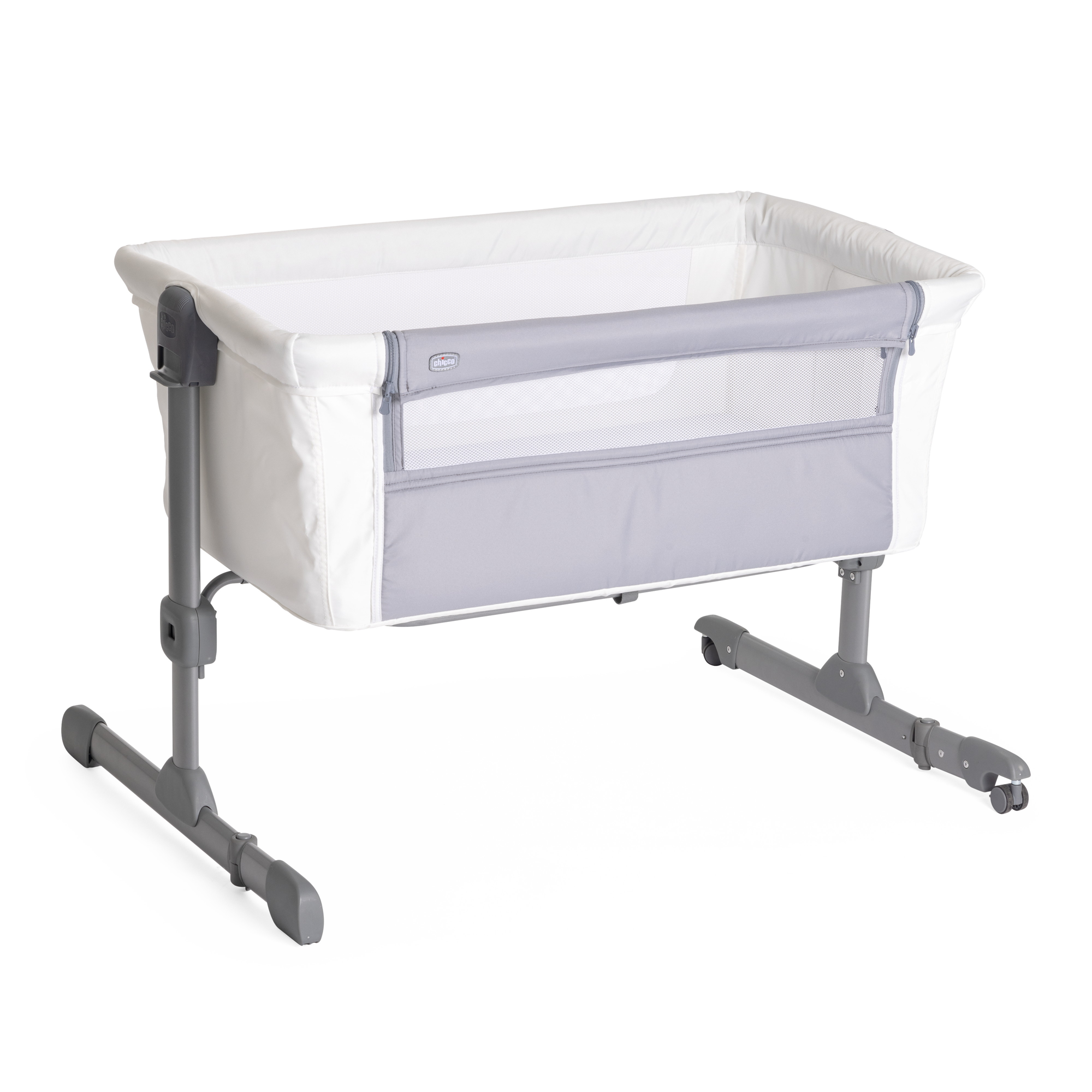 Детская кроватка Chicco Next2Me Essential прямоугольная, без маятника (белый) - фото 1