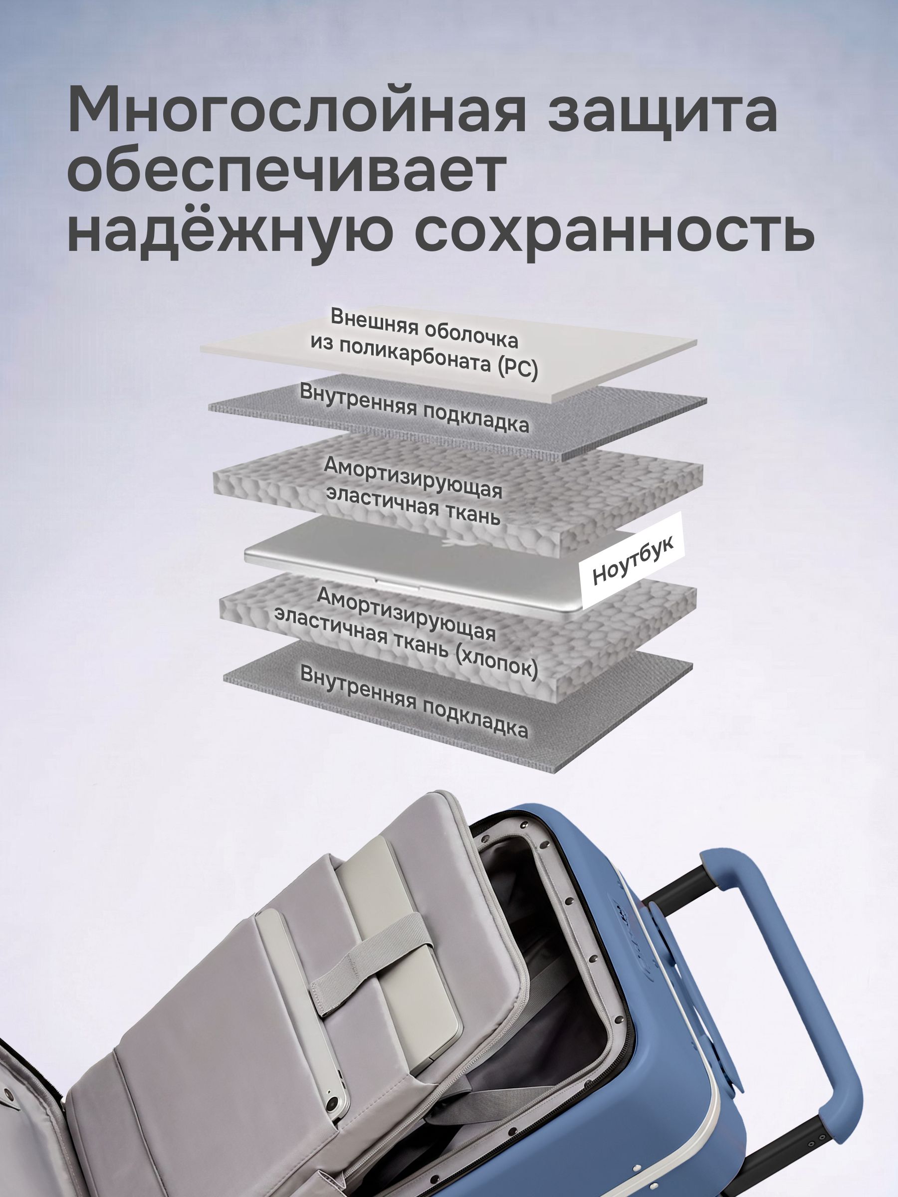 Чемодан MIXI - фото 9