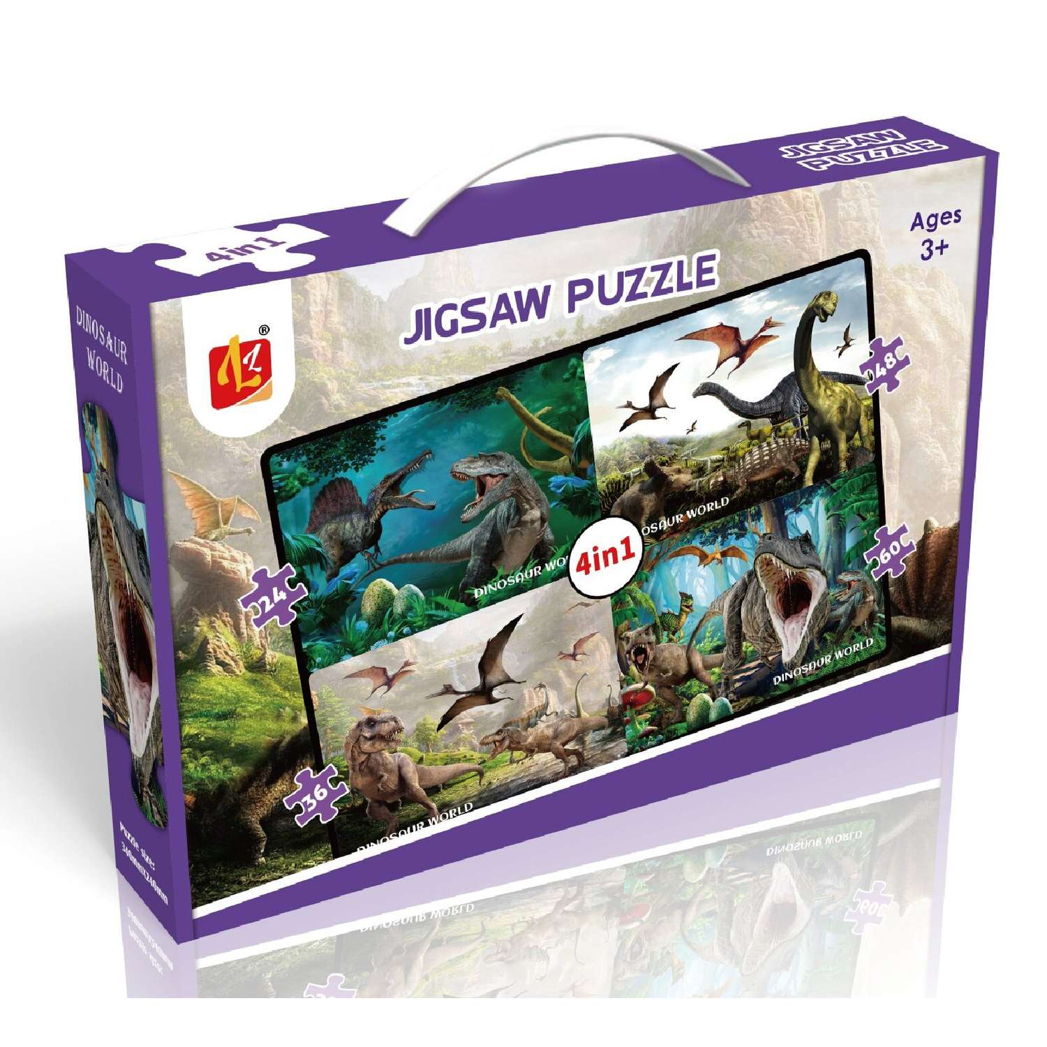 Пазл LILONG TOYS Мир Динозавров 48 элементов классический - фото 2