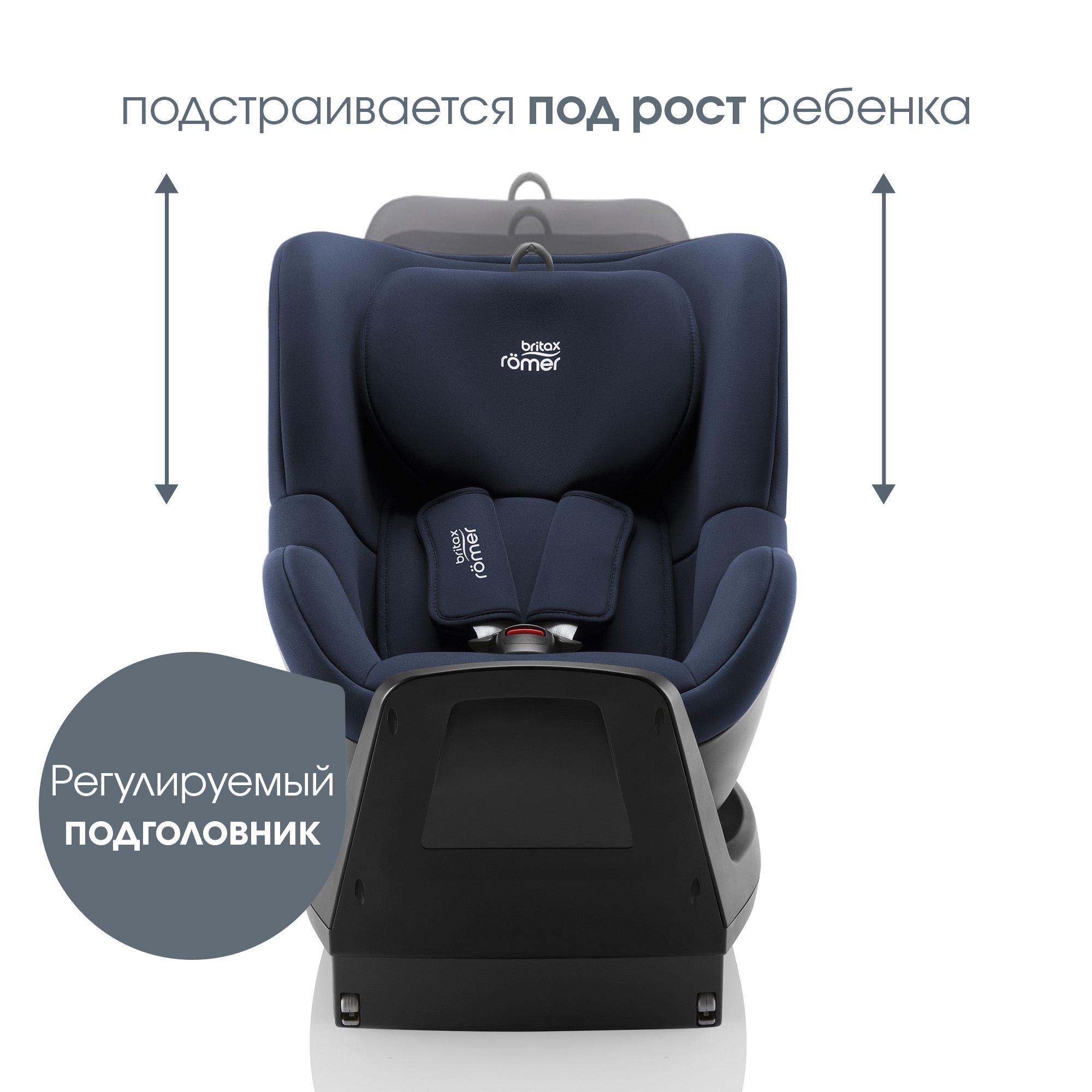 Автокресло Britax Roemer Dualfix Plus Moonlight Blue Isofix 0+/1 (0-18 кг) синий - фото 8