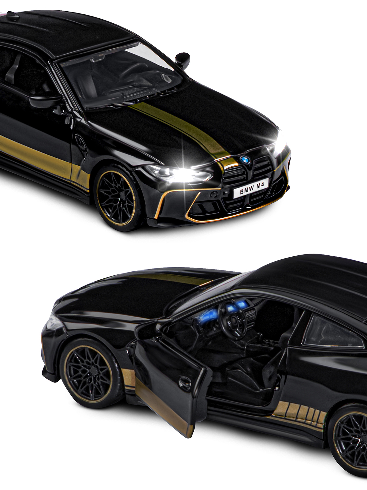 Автомобиль АВТОпанорама BMW M4 G82 1:32 JB1251525 - фото 9