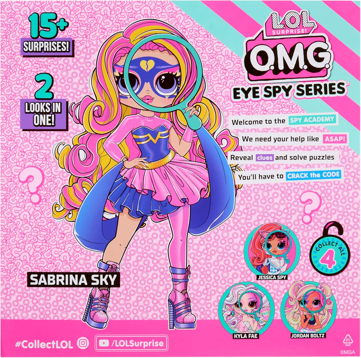 Кукла модельная L.O.L. Surprise! Eye Spy Superhero 542667-EUC - фото 5