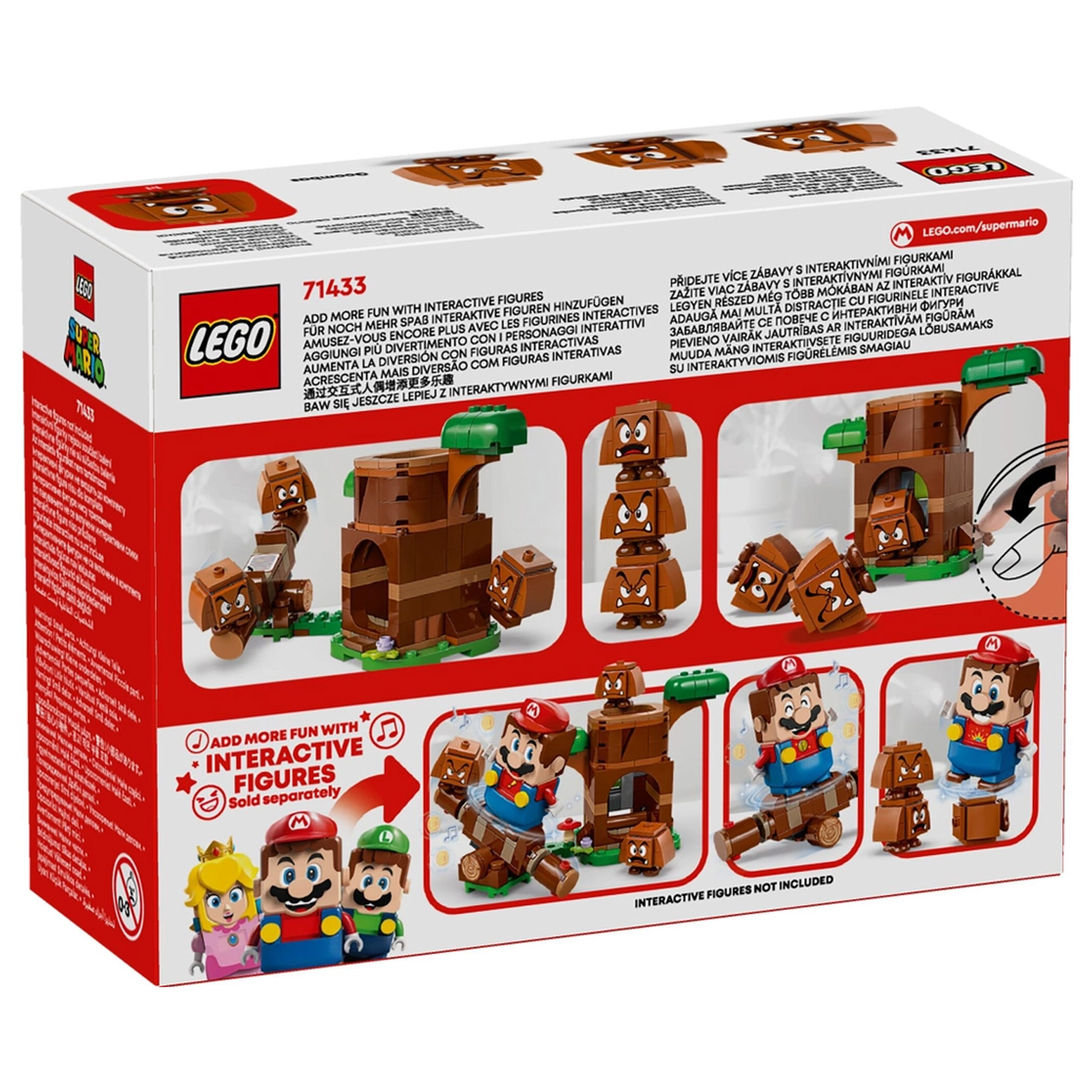 Конструктор LEGO Super Mario Игровая площадка Гумбы блочный - фото 9