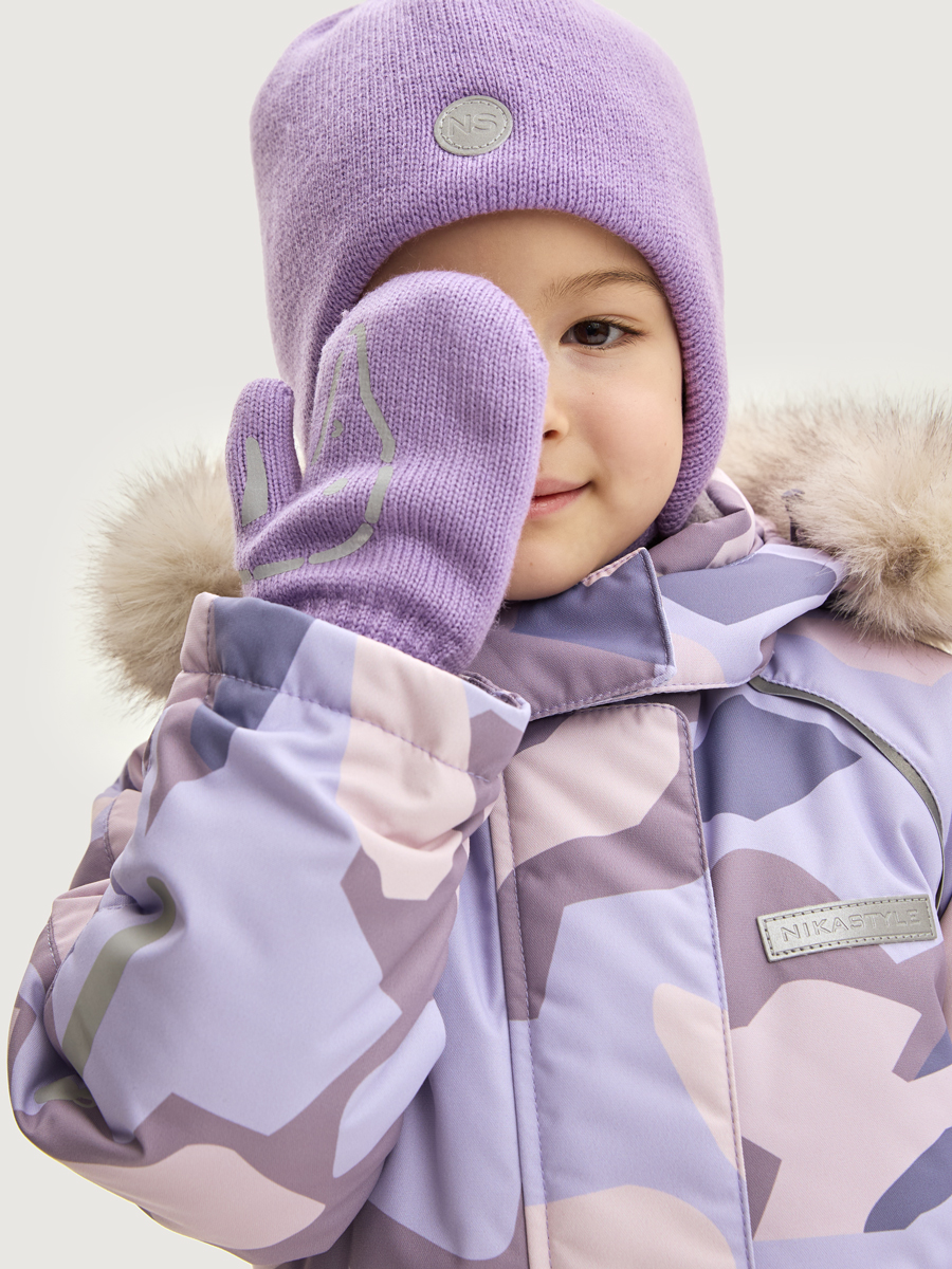 Варежки NIKASTYLE 14з17025 фиалка - фото 3