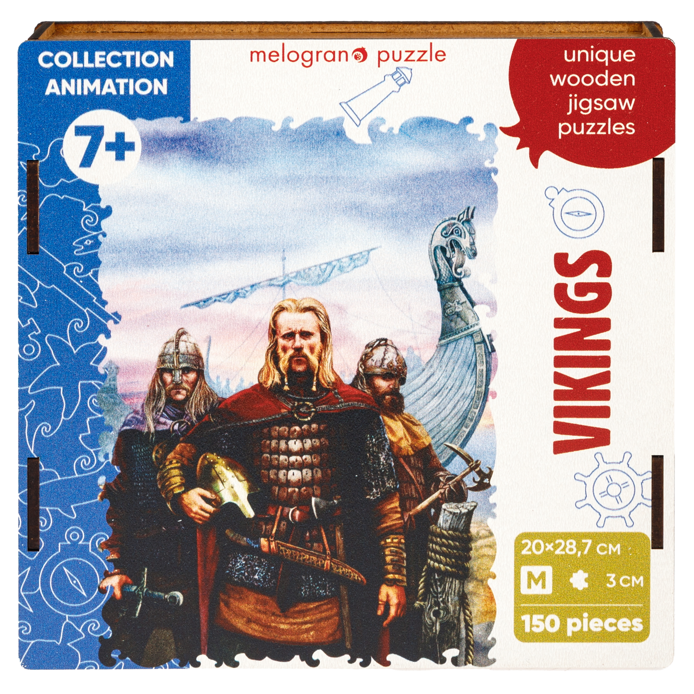 Пазл Melograno puzzle деревянный - фото 1