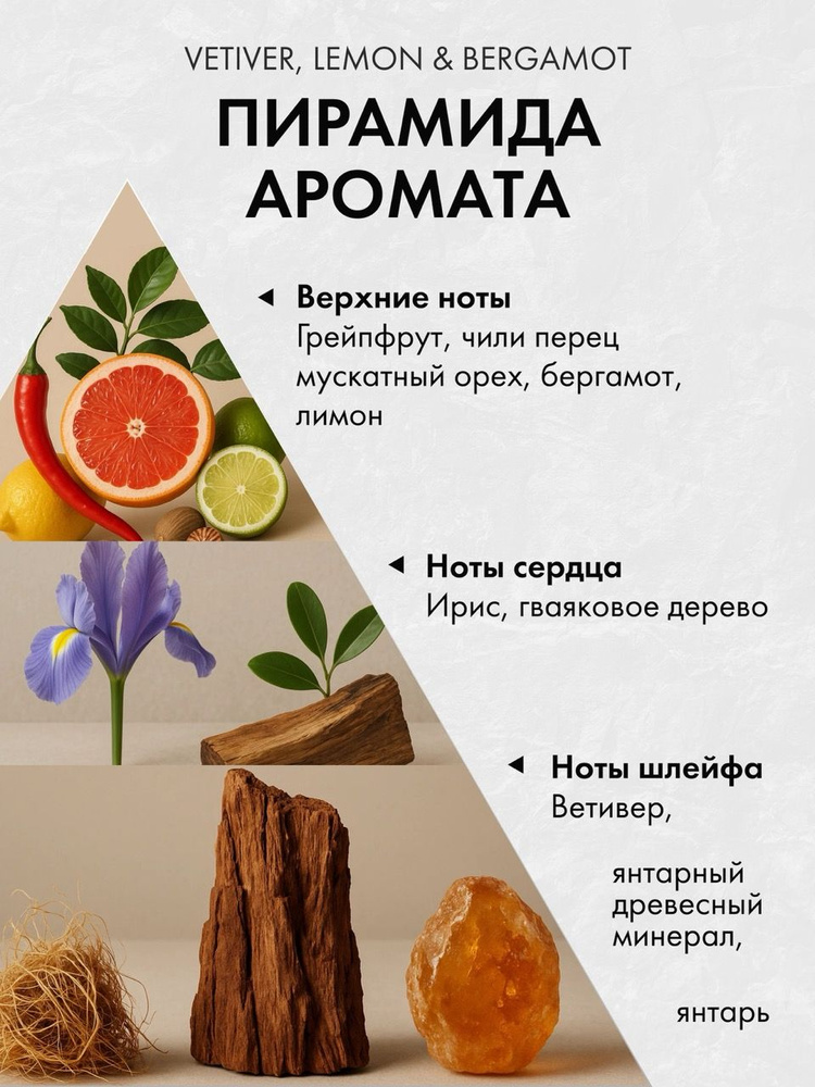 Диффузор с сухоцветами в Премиум тубусе Accents Vetiver, Lemon & Bergamot - фото 2