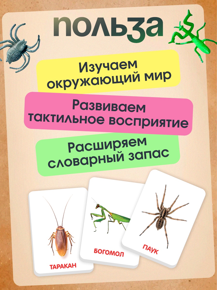 Настольная игра IQ-ZABIAKA Мир насекомых - фото 4
