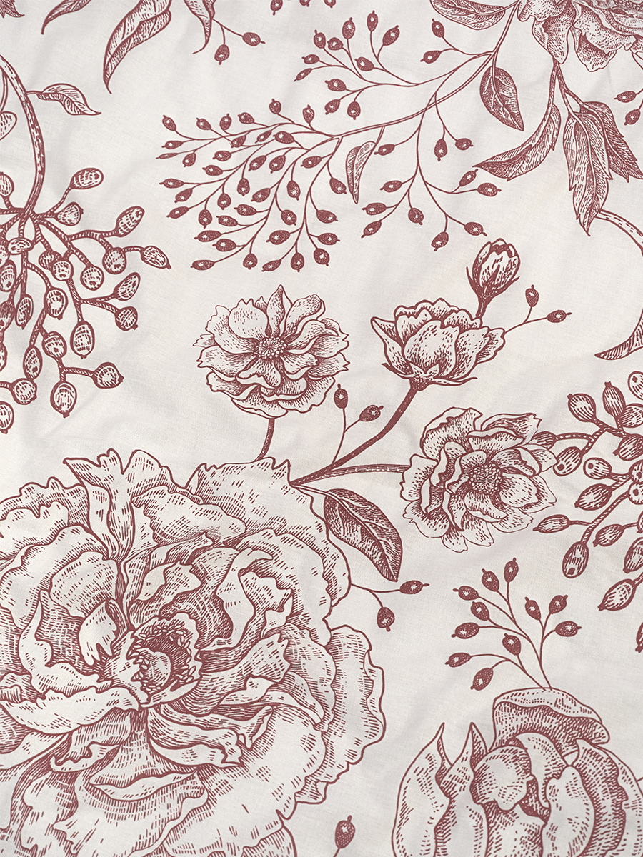 Комплект постельного белья BRAVO поплин Розалинд евро 4 предм. - фото 10