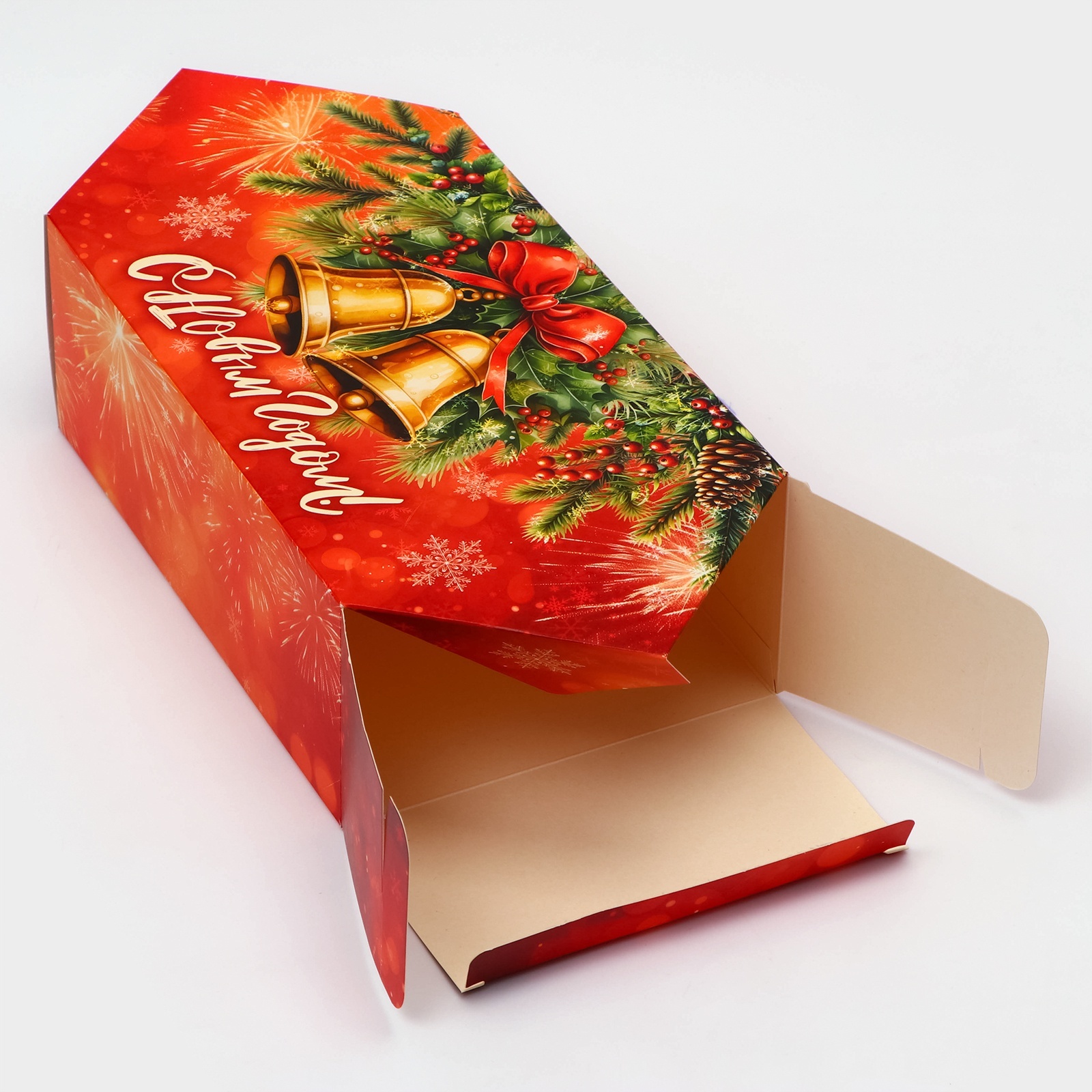 Складная коробка UPAK LAND «Новогодний Венок» 14 х 22 х 8 см - фото 3