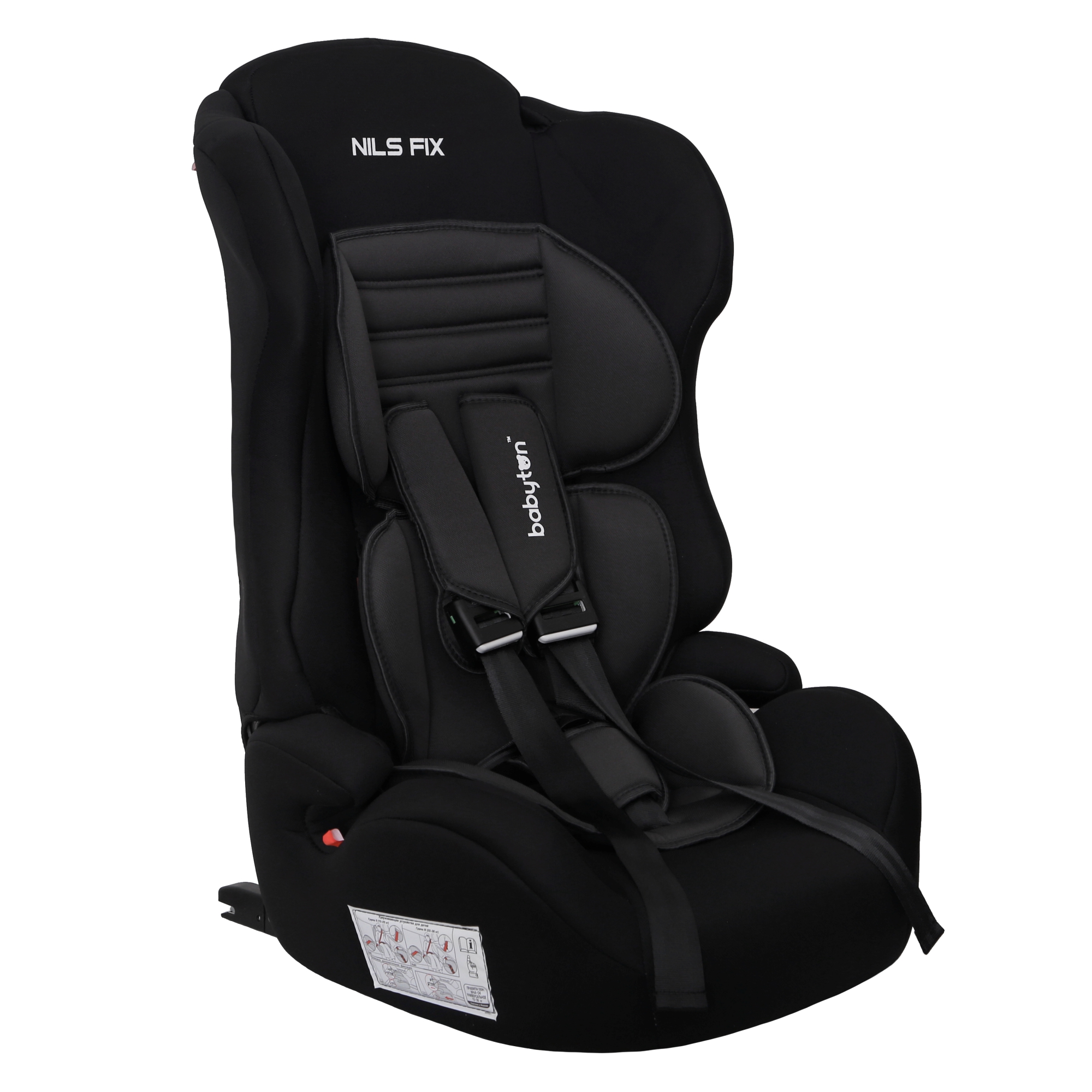 Автокресло Babyton Nils FIX I/II/III black-grey Isofix 1/2/3 (9-36 кг) - фото 16