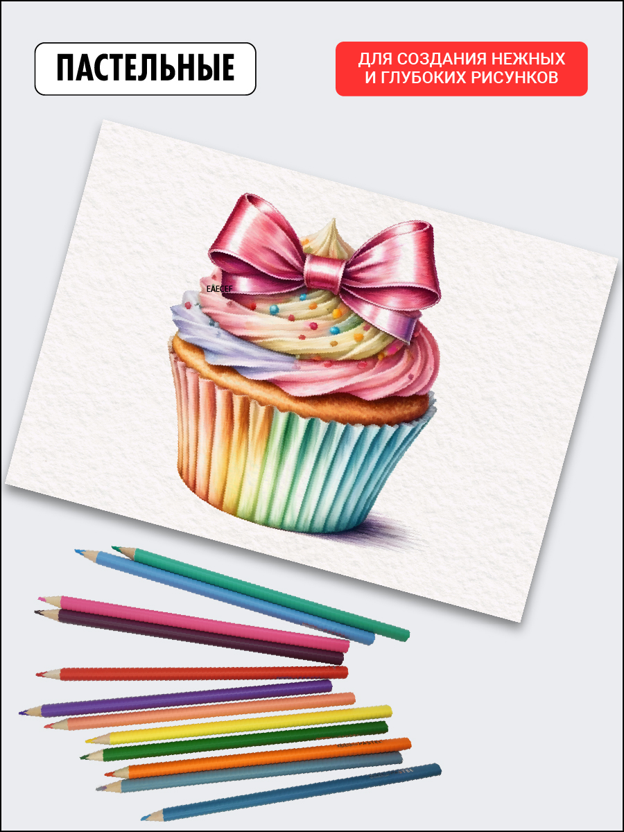 Карандаши цветные AXLER 60 шт. - фото 14