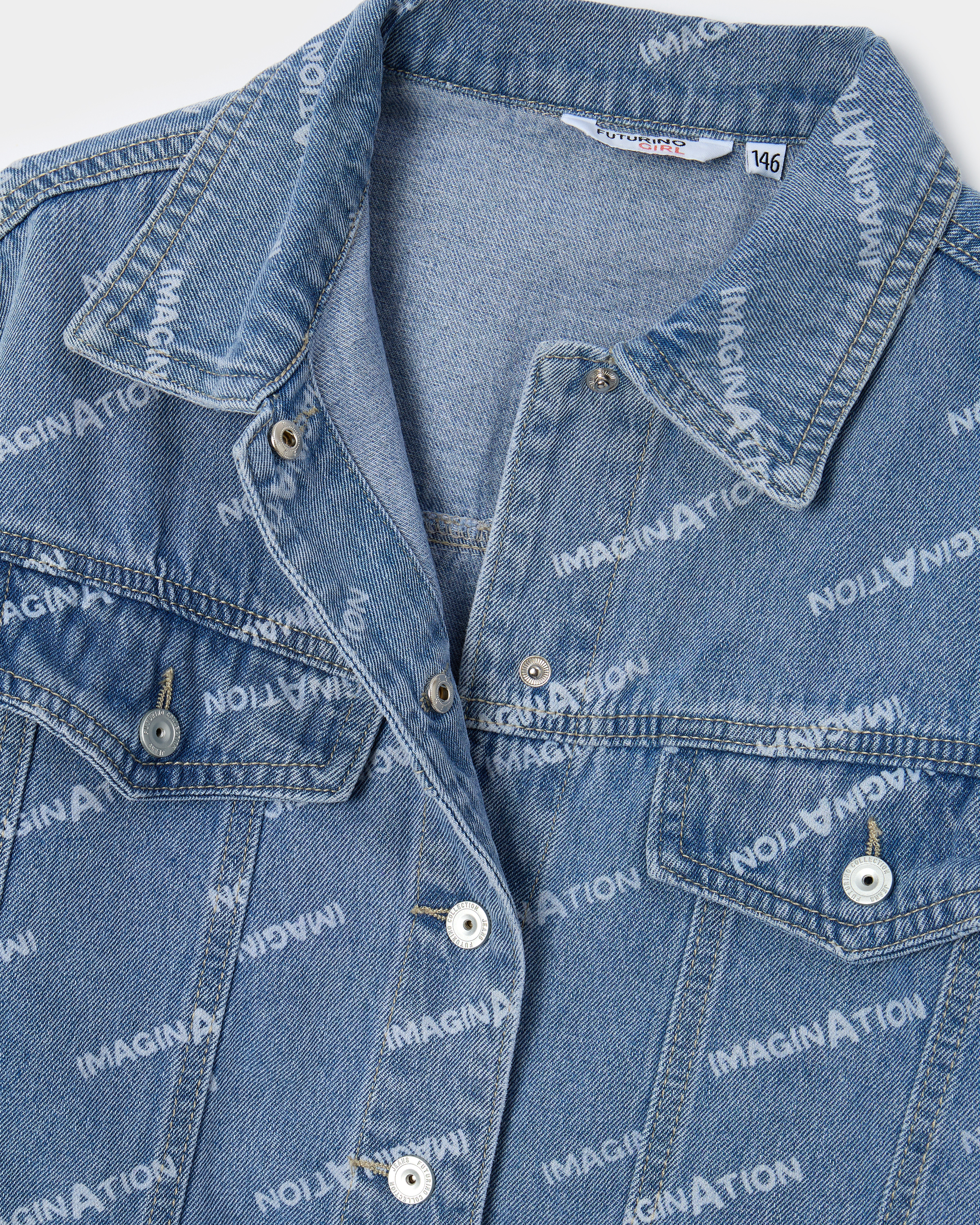 Джинсовая куртка Futurino S26FU3-G215tg-66 - фото 5