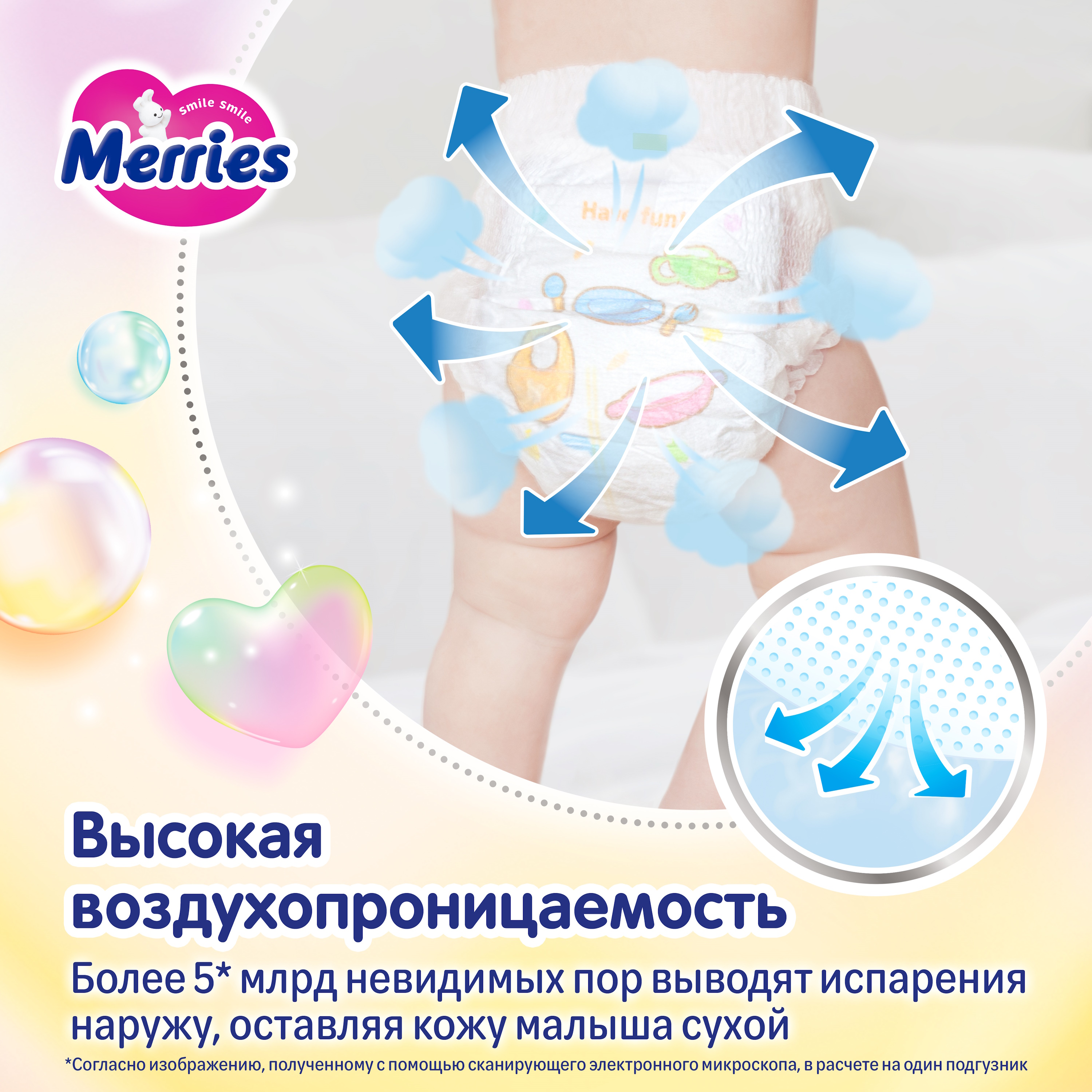 Трусики Merries 5 (11-25 кг) 46 шт. - фото 3