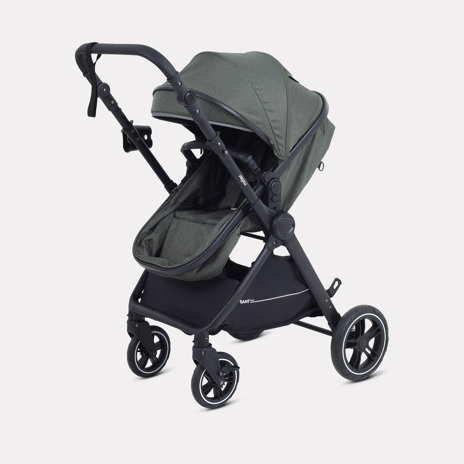 Коляска трансформер Rant Basic Roller 2в1, olive зеленый - фото 10