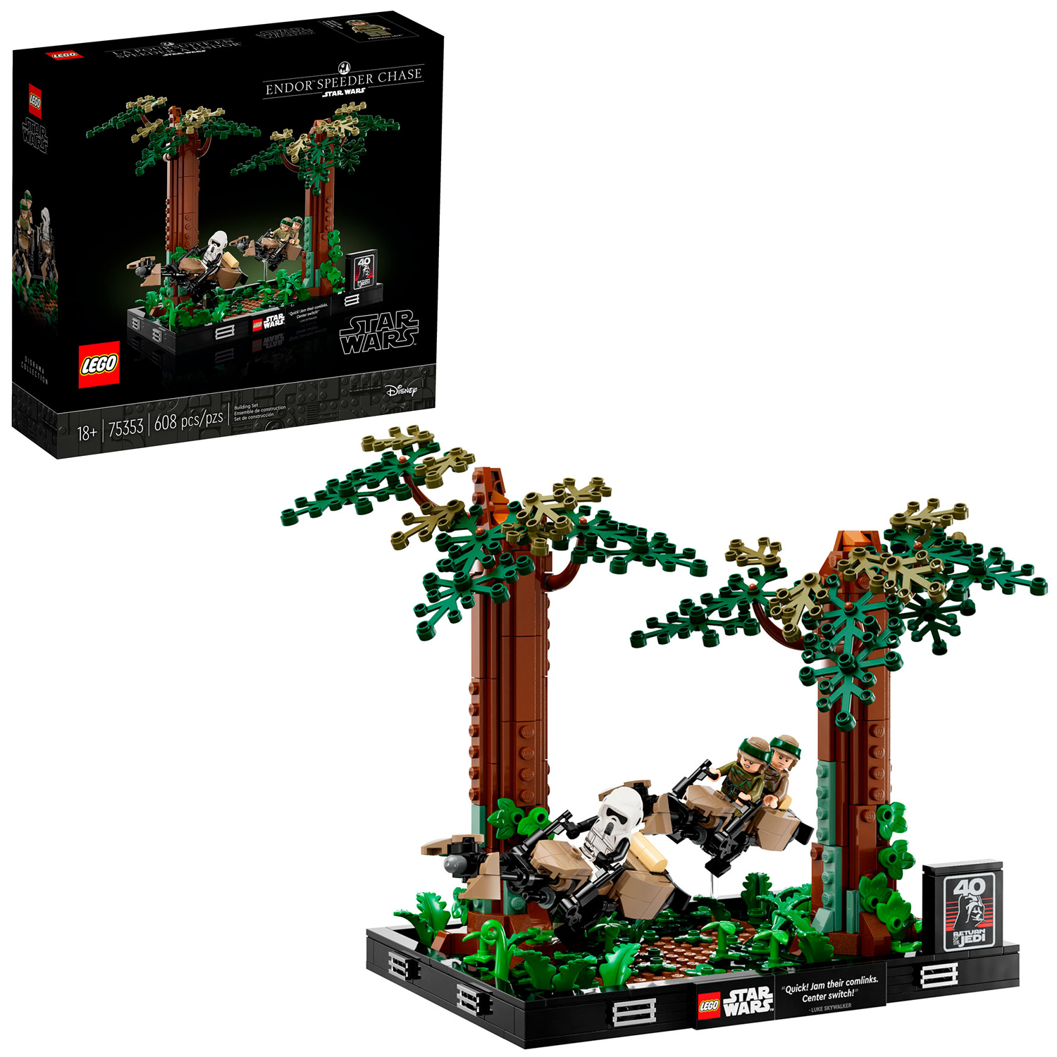 Конструктор LEGO Star Wars Диорама Погоня на Эндоре - фото 2