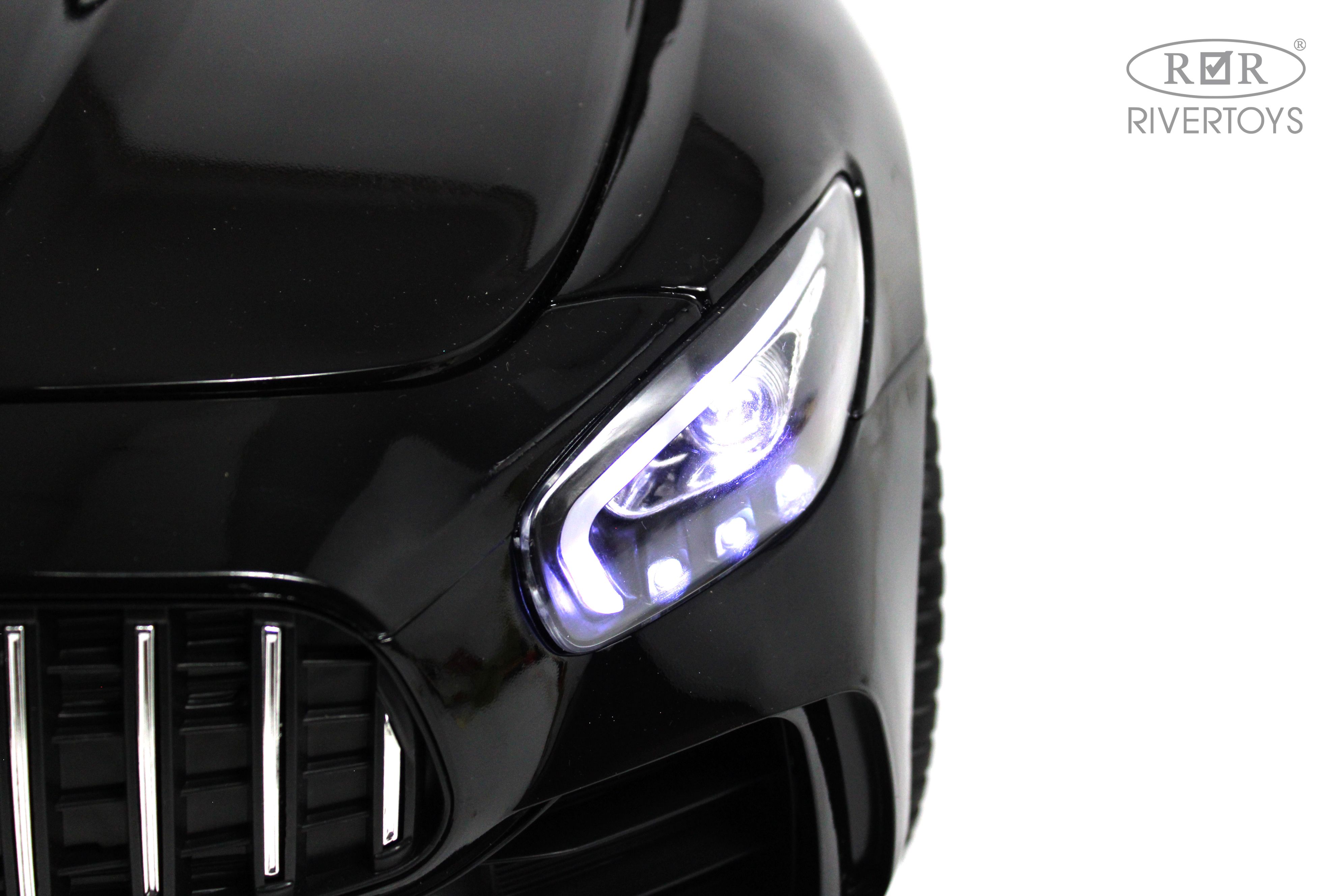 Электромобиль RIVERTOYS Mercedes X777XX-AMG-BLACK-GLANEC С пультом ДУ - фото 4