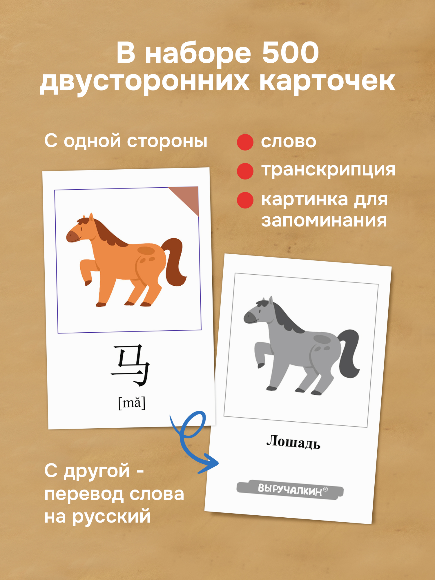 Карточки Выручалкин Китайский язык 500 слов - фото 4