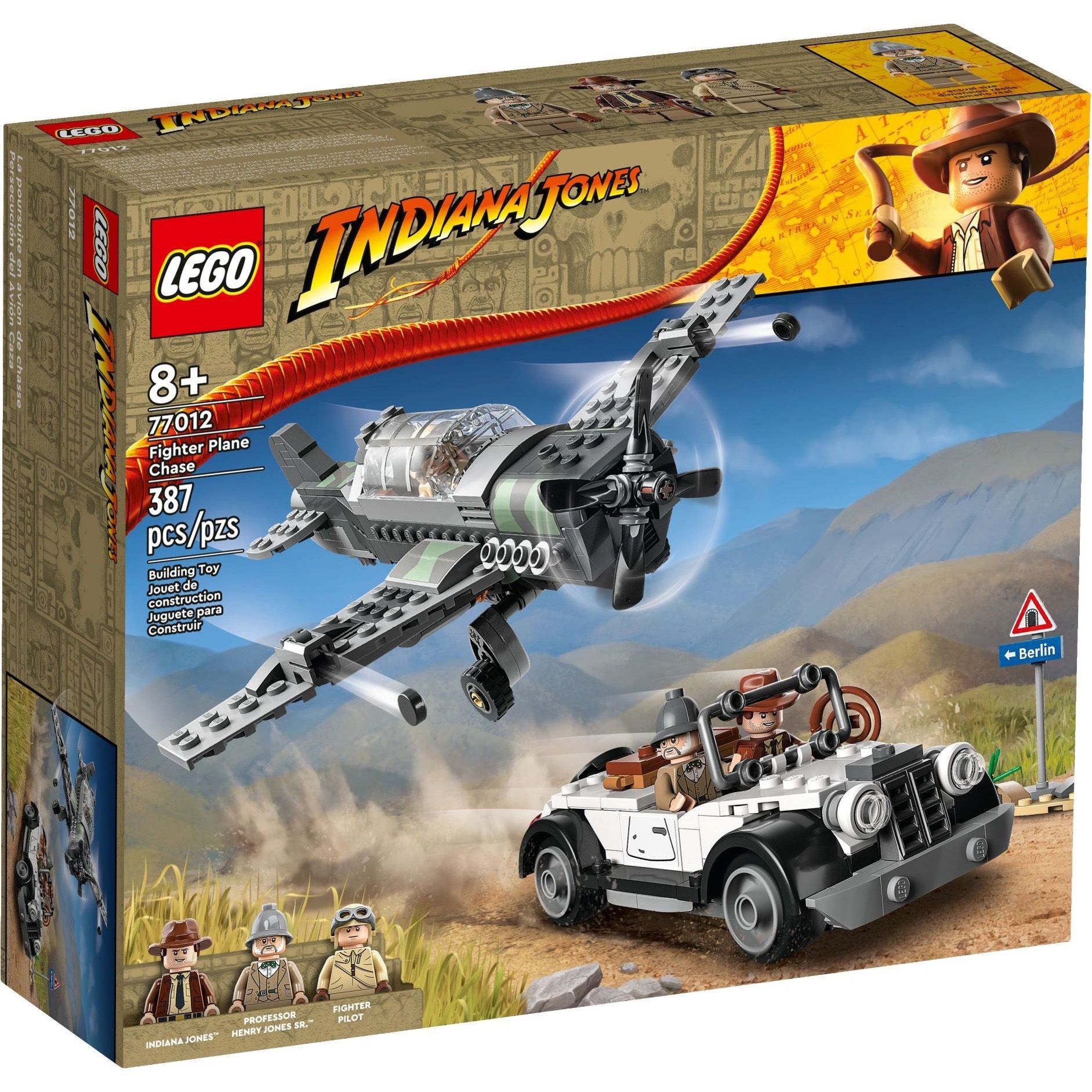 Конструктор LEGO Indiana Jones погоня за истребителем 387 дет. - фото 1