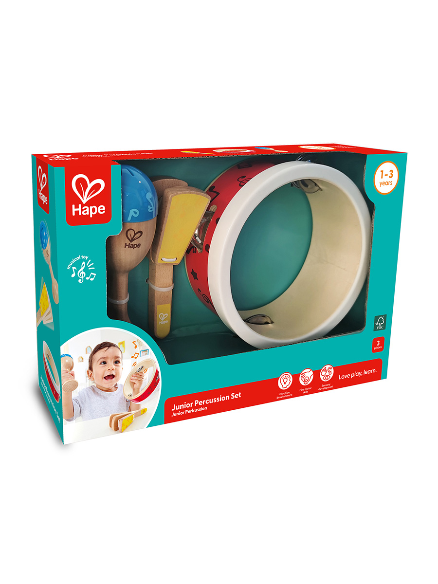 Игрушка музыкальная Hape бубен, маракас - фото 7