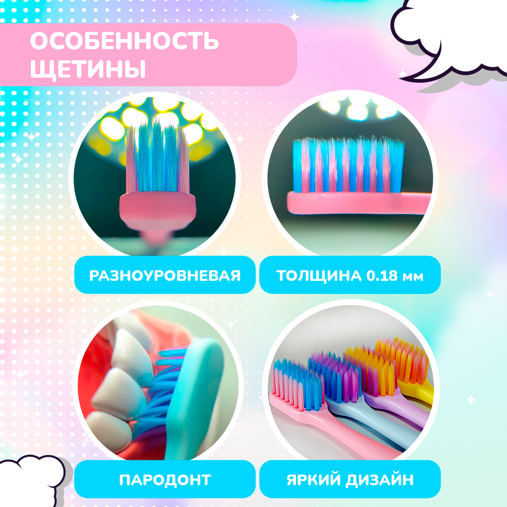 Зубная щетка классическая Fazzet ORGANIC от 10 лет - фото 3