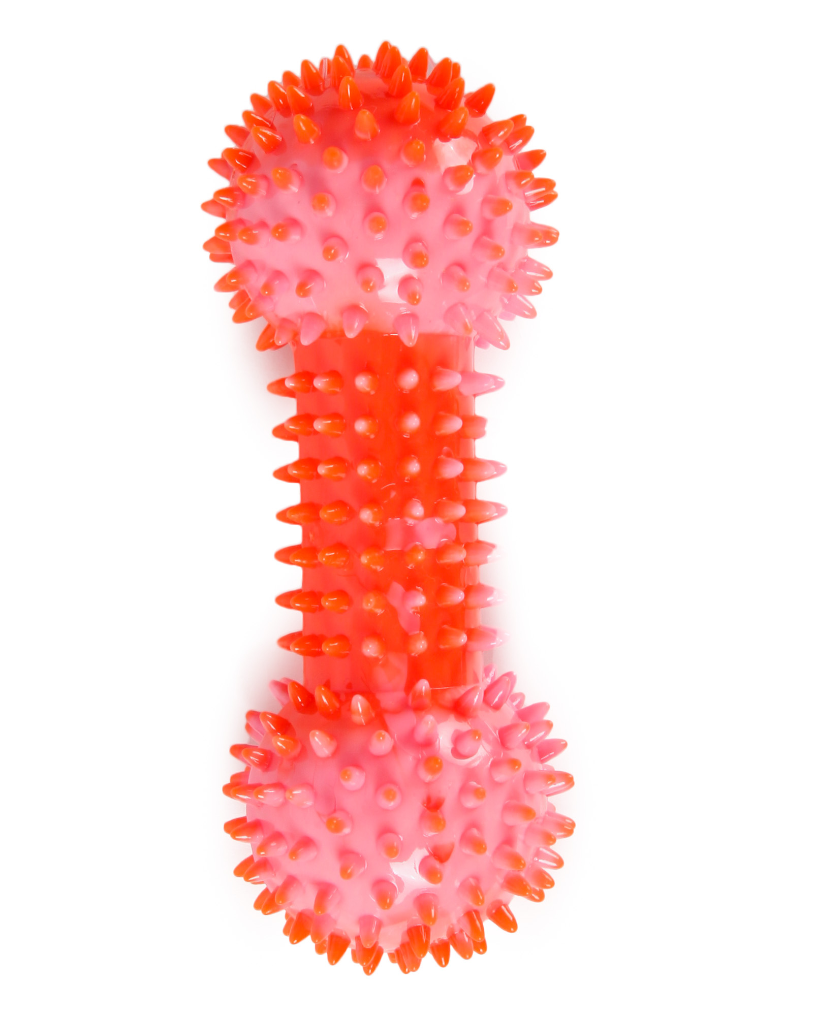 Игрушка для собак Barbaks Массажная кость Кругляш Оранжевая 15.5см - фото 3