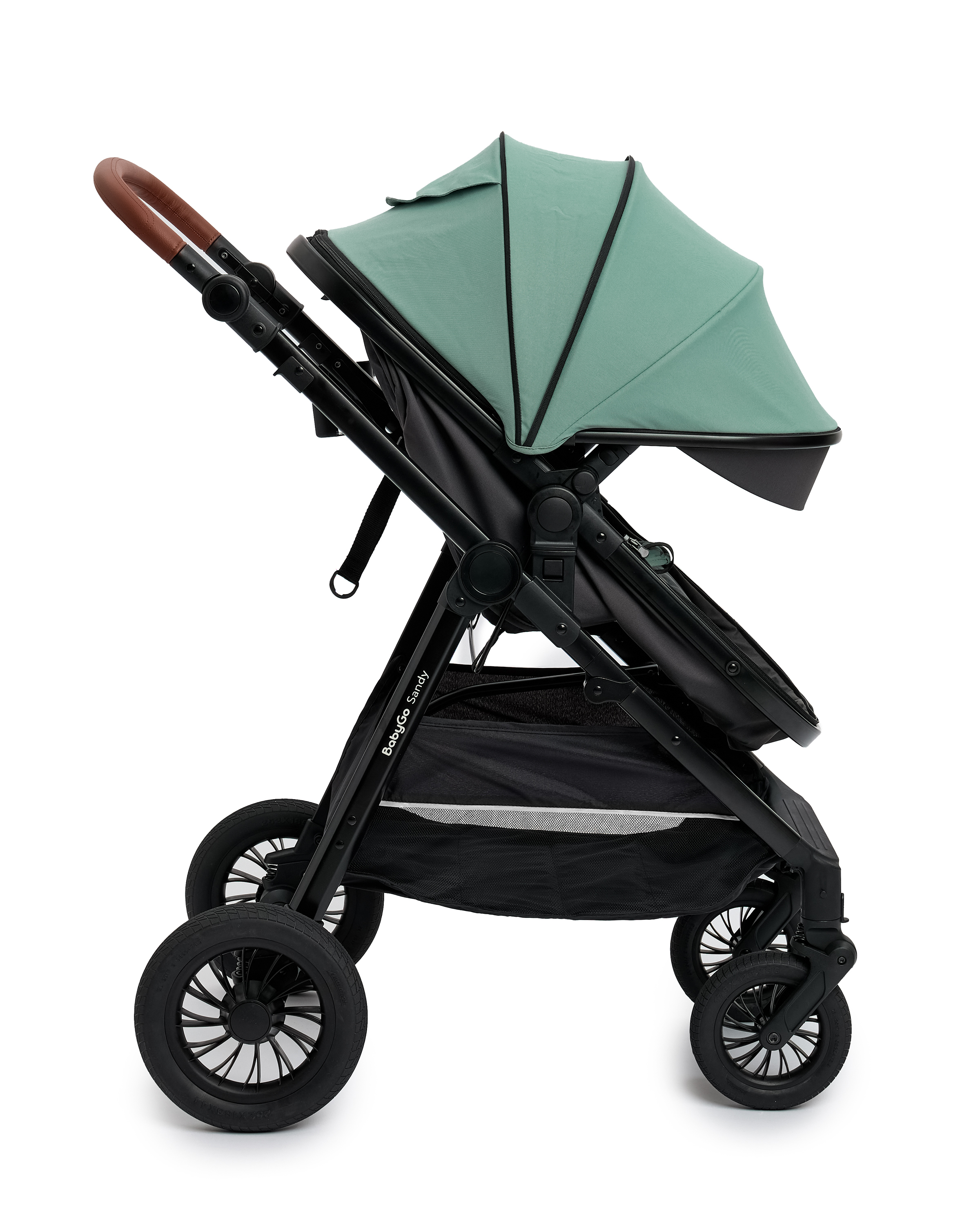 Коляска 2в1 BabyGo Sandy бирюзовый - фото 15