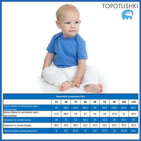 Брюки 2 шт TOPOTUSHKI
