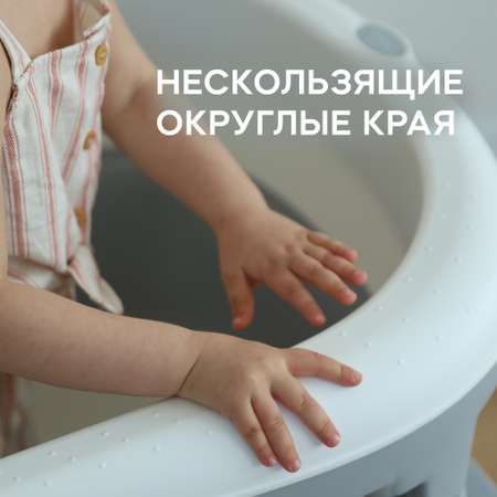 Большая складная ванна детская Ifam серая