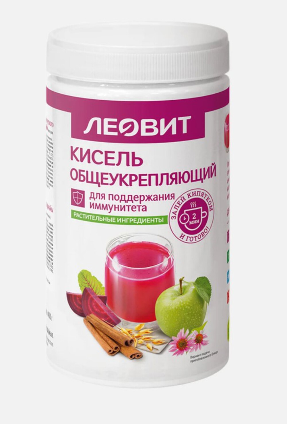 Кисель общеукрепляющий Леовит овсяный натуральный 400гр - фото 1