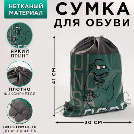 Мешок для обуви ArtFox Динозавр