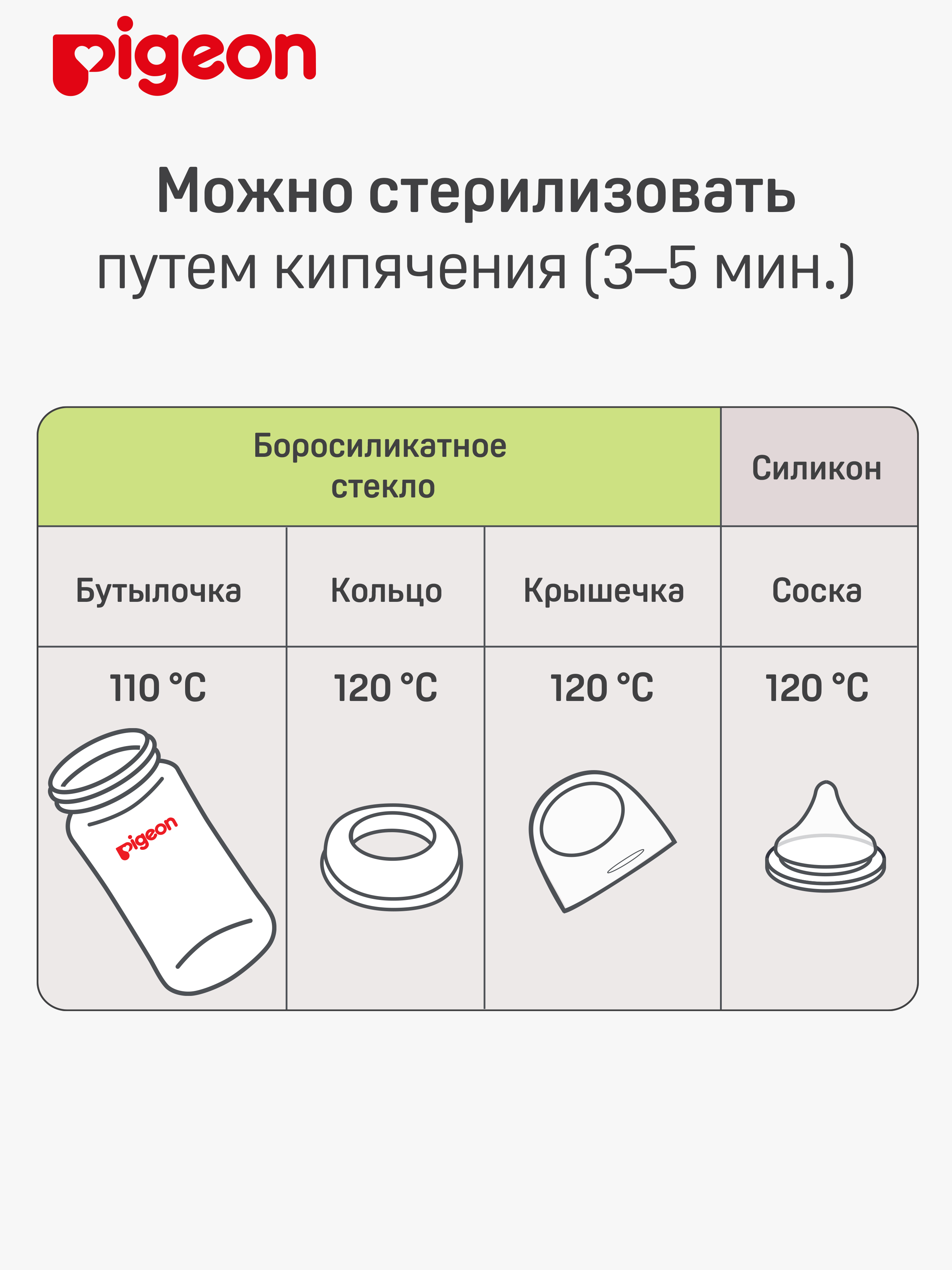 Бутылочка Pigeon 240 мл - фото 8