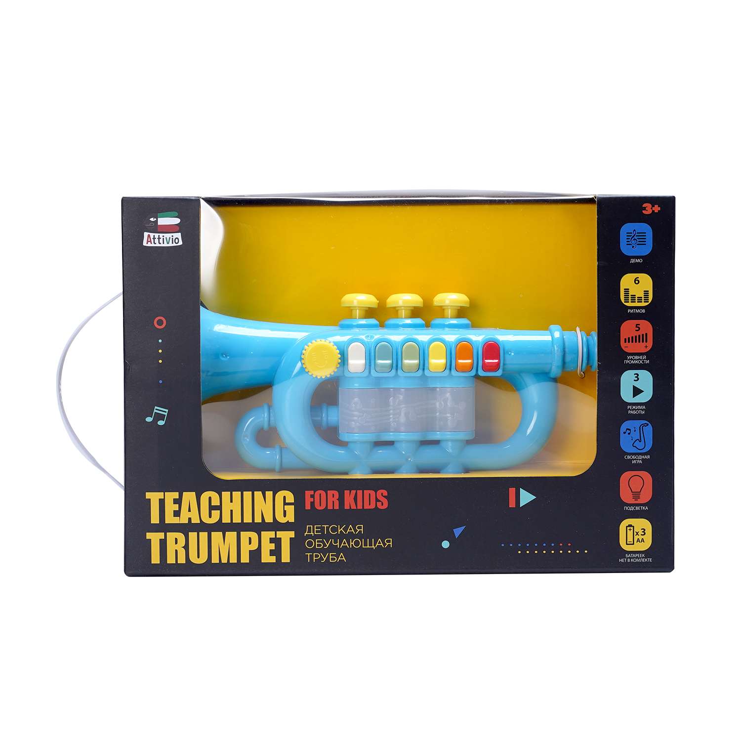 Игрушка музыкальная Attivio труба - фото 2