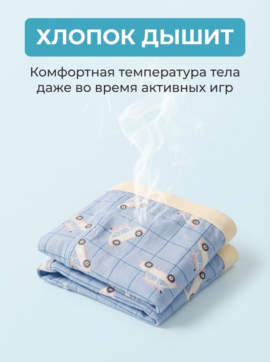 Трусы 4 шт Bambooland Boxer-Bus - фото 9