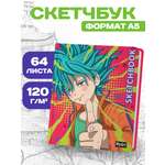 Скетчбук Проф-Пресс большой Аниме Электро бой А4 64 лист. 1 шт.