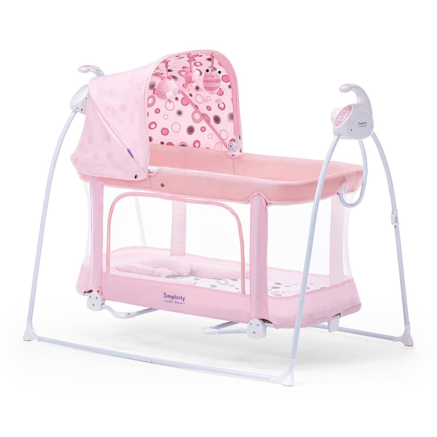 Колыбель SIMPLICITY 4030 Auto розовый - фото 1