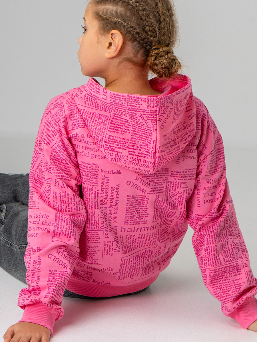 Худи BONITO KIDS SS6073розовый - фото 6
