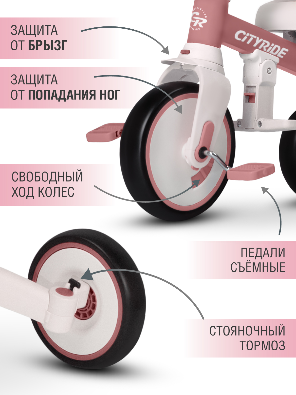 Трехколесный велосипед CITYRIDE - фото 12