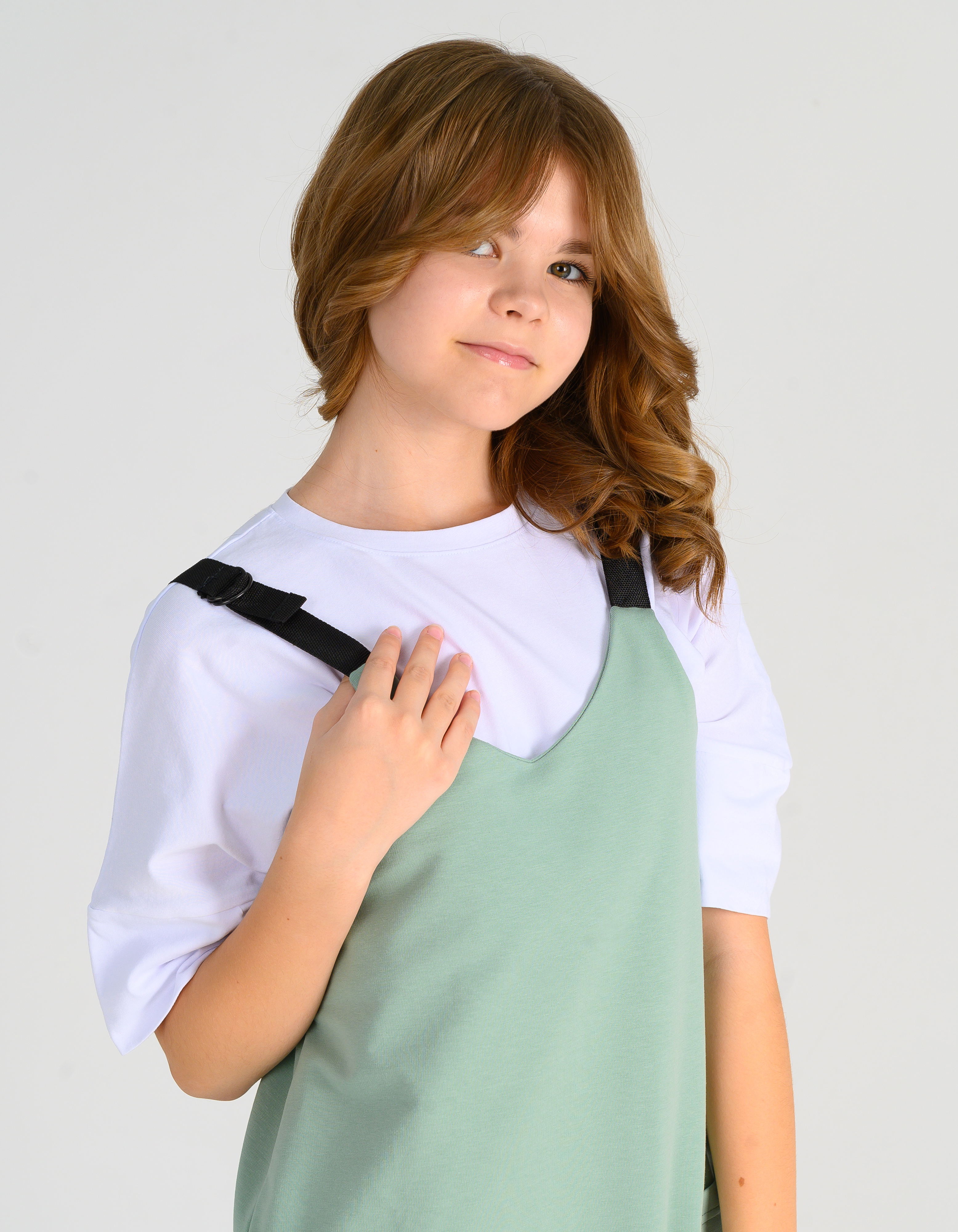 Сарафан MiloTa ПФ07/олива - фото 4