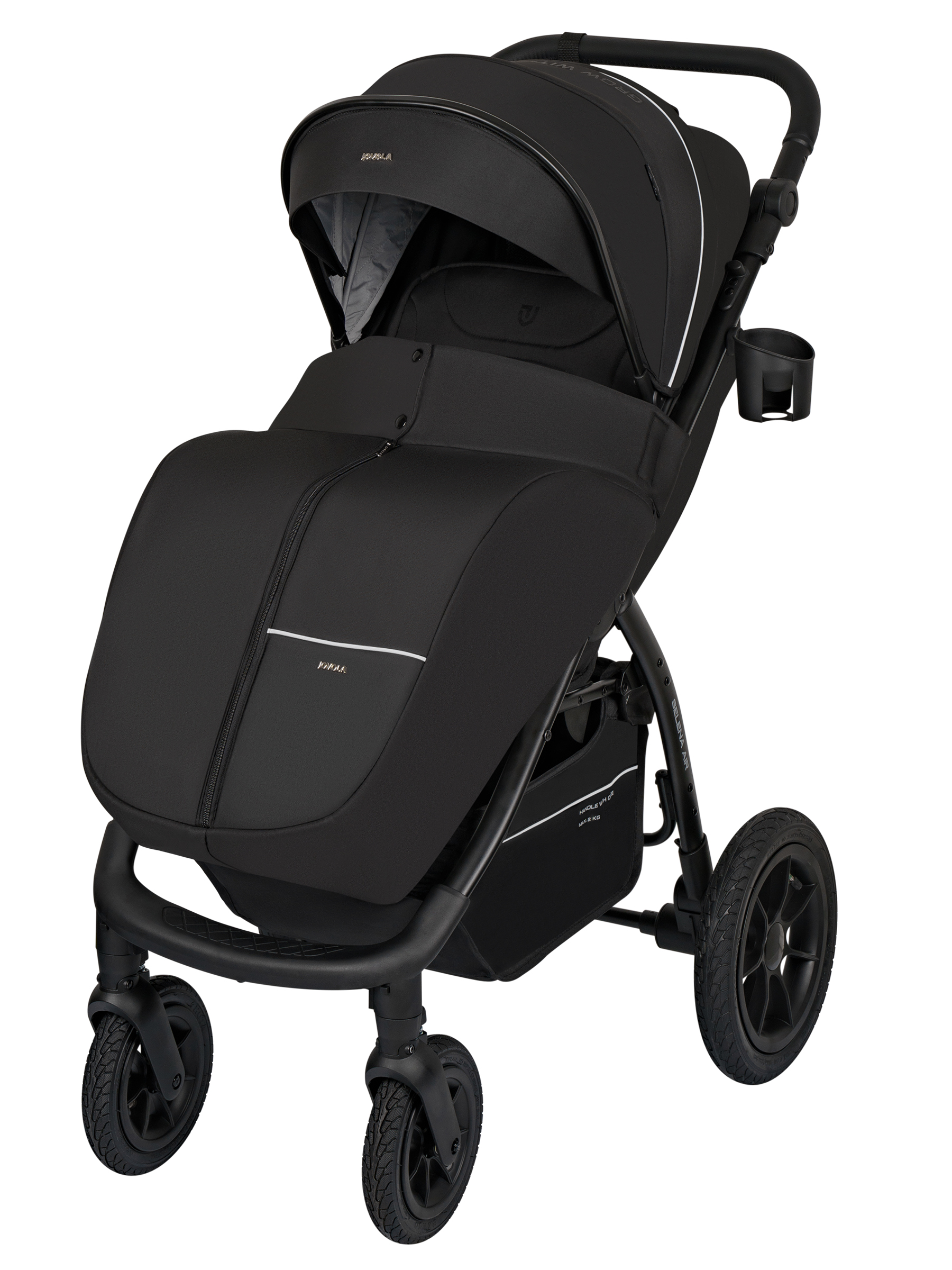 Коляска прогулочная JOVOLA Selena Air new черный - фото 2