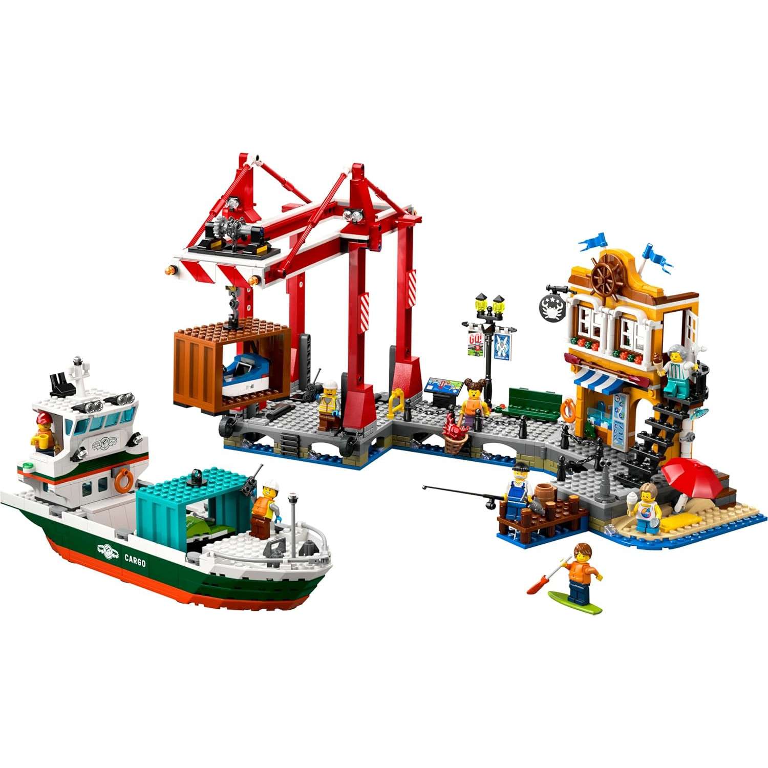 Конструктор LEGO City Seaside Harbor with Cargo Ship блочный - фото 2