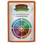 Корм для кошек Деревенские лакомства при чувствительном пищеварении с курицей пауч 85г