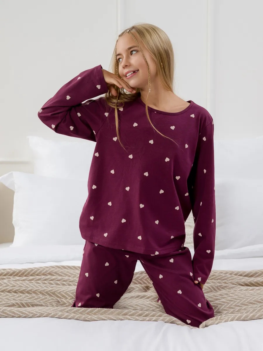 Пижама NATIVIA ПДКБ/сердечкинабордовом - фото 14