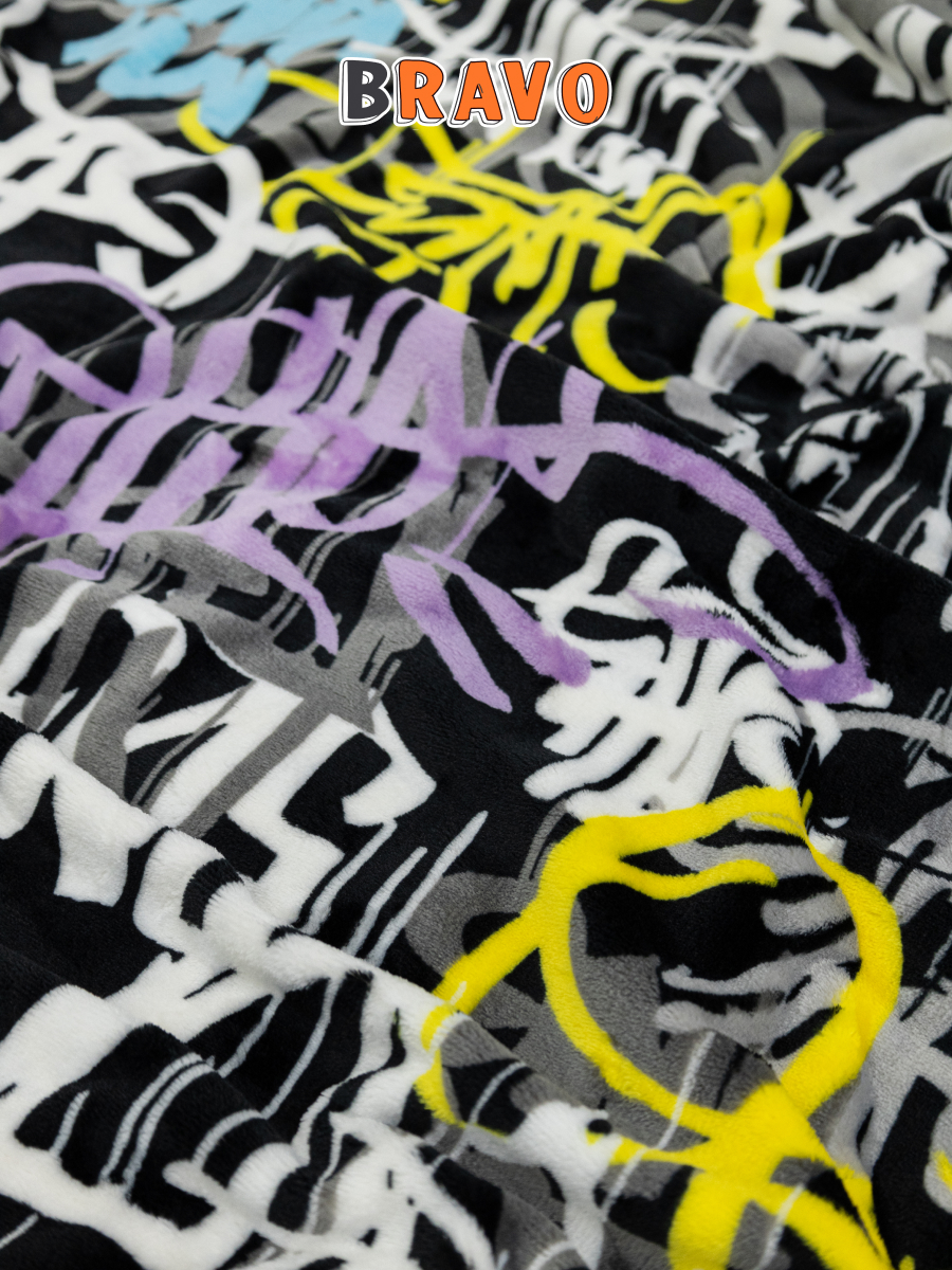 Покрывало BRAVO Граффити 150 x 200 см велсофт - фото 11