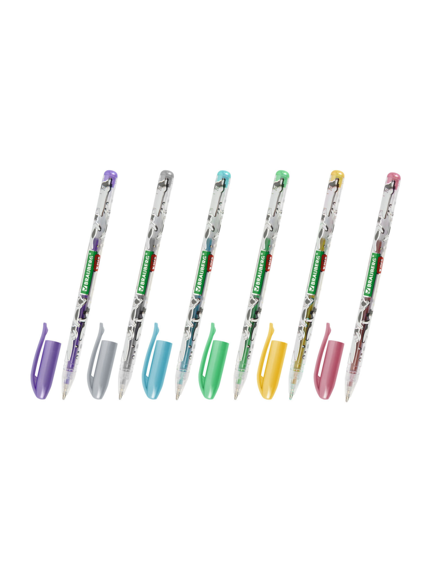 Ручка гелевая Brauberg 6 шт. - фото 9