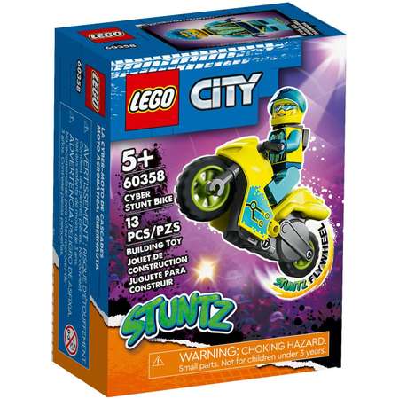 Конструктор LEGO City Кибер-трюк-байк блочный