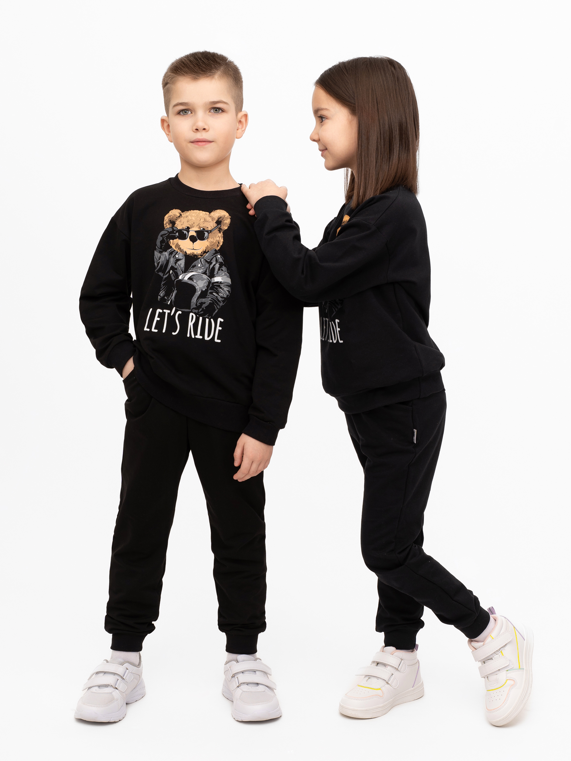 Костюм Утенок 7045г черный тедди байкер - фото 57