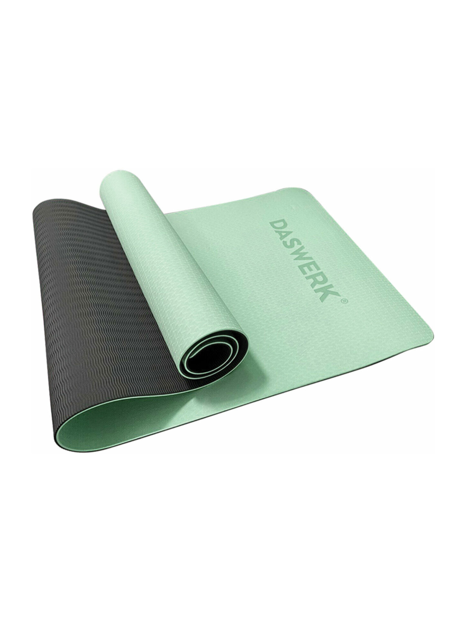 Изображение товара Коврик для йоги и фитнеса DASWERK двухсторонний нескользящий 183x61 см