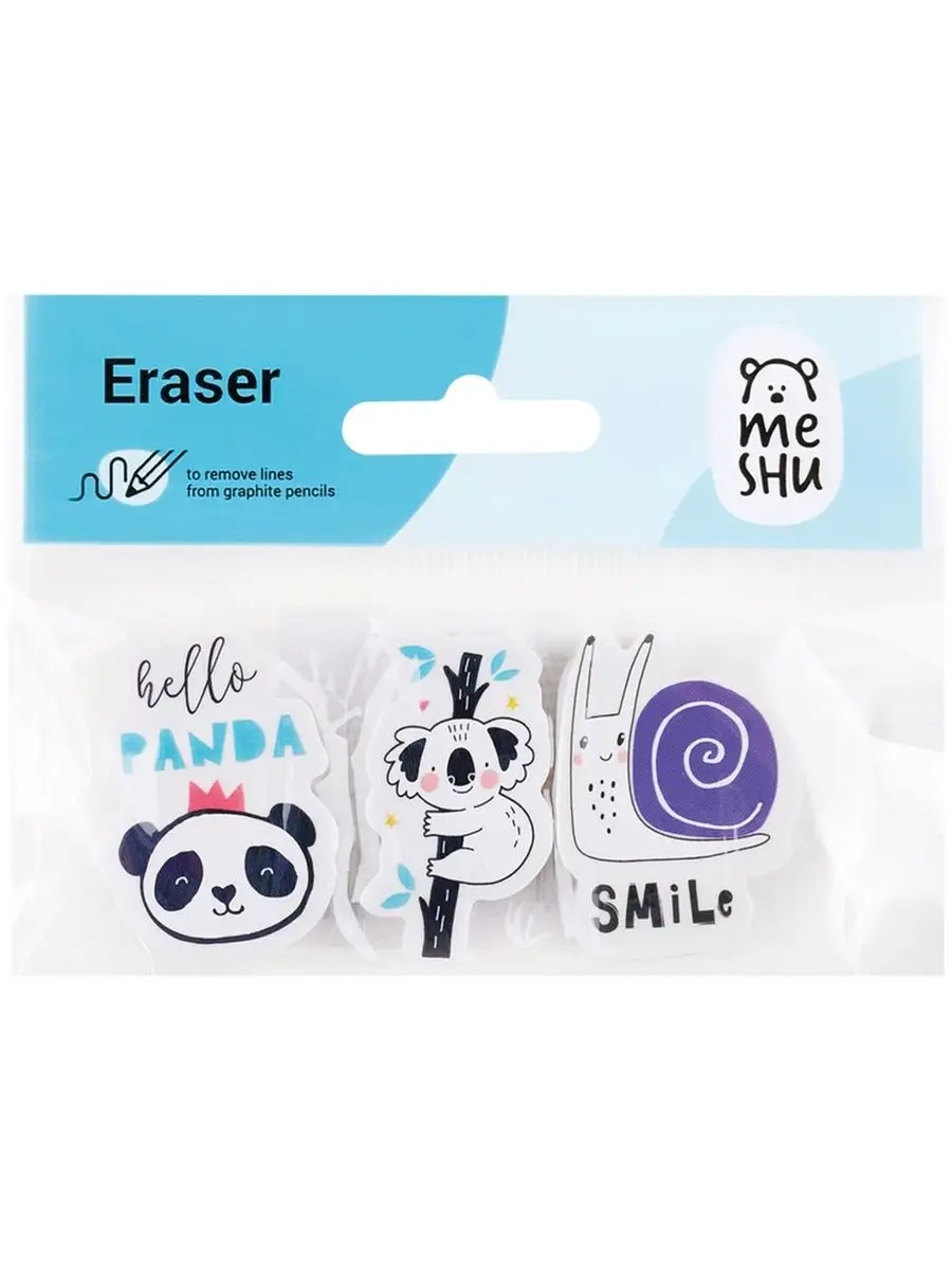 Ластик Meshu 3 шт. - фото 3