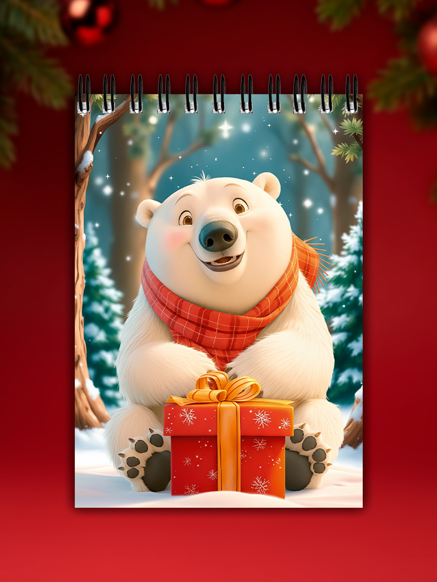 Блокнот Prof-Press Новогодние зверушки 32 лист. - фото 11