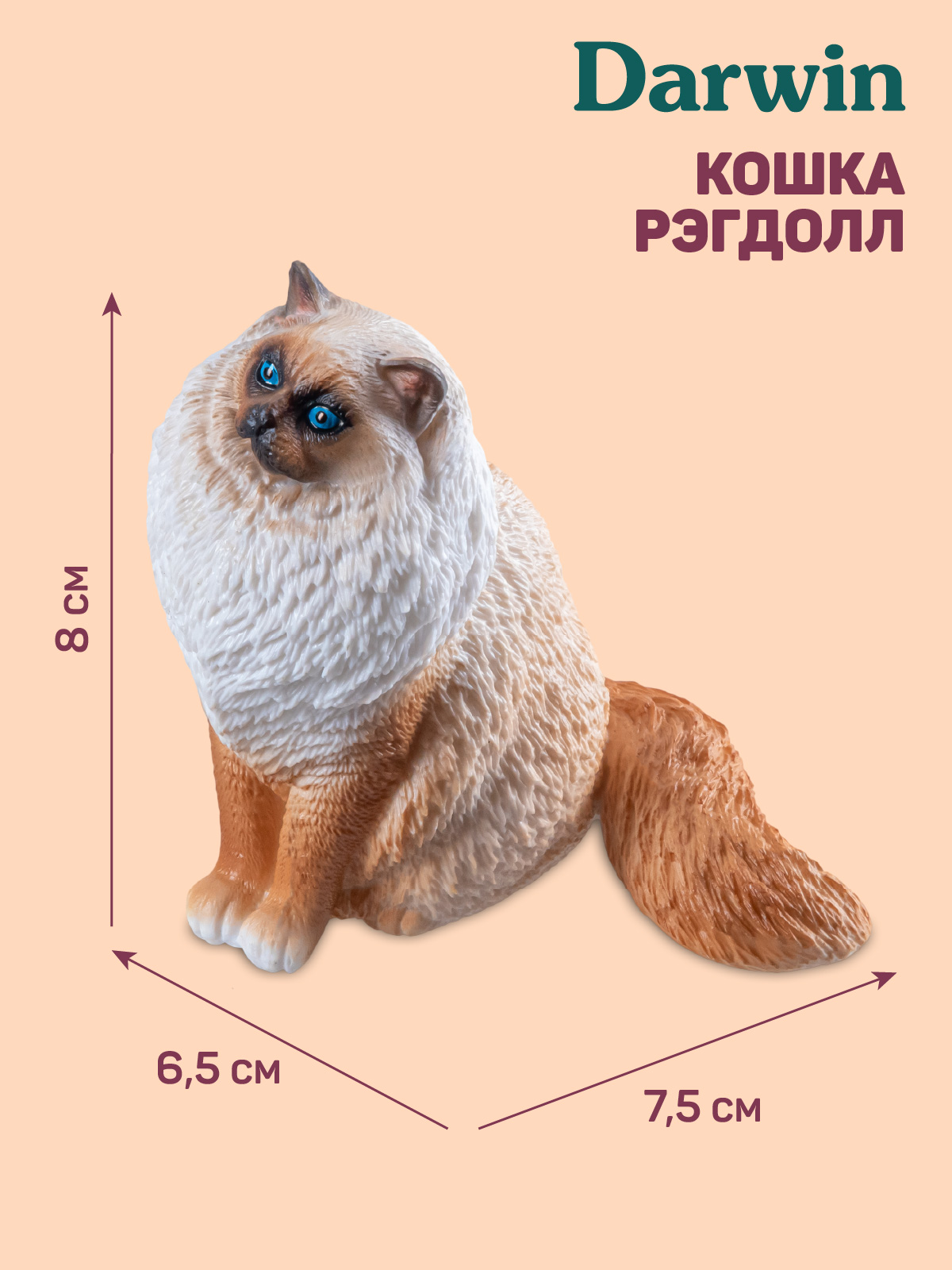 Фигурка DARWIN Кошка Рэгдолл - фото 3